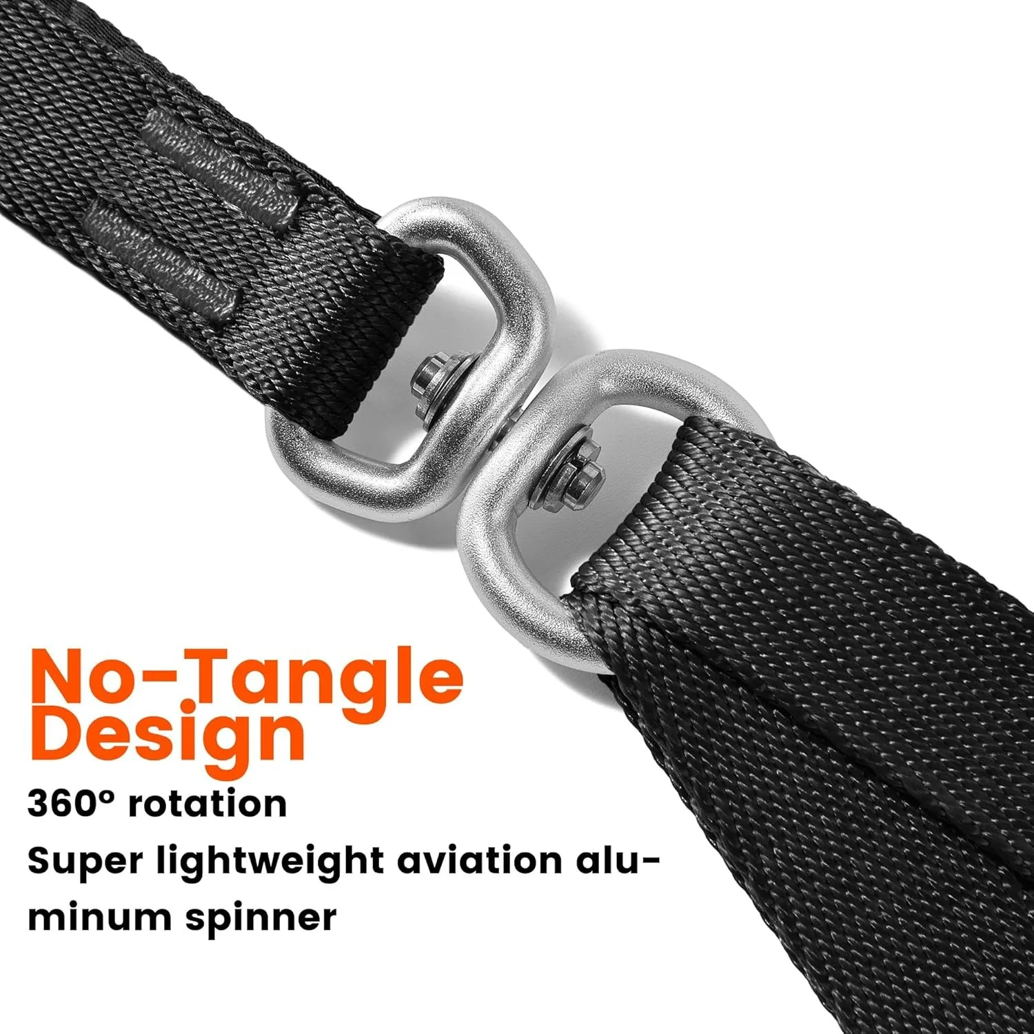 Double Dog Leash No Tangle Dual Dog Leash Lead Coupler Splitter Adjustable Two Handle Training Walking for Medium and Large Dog