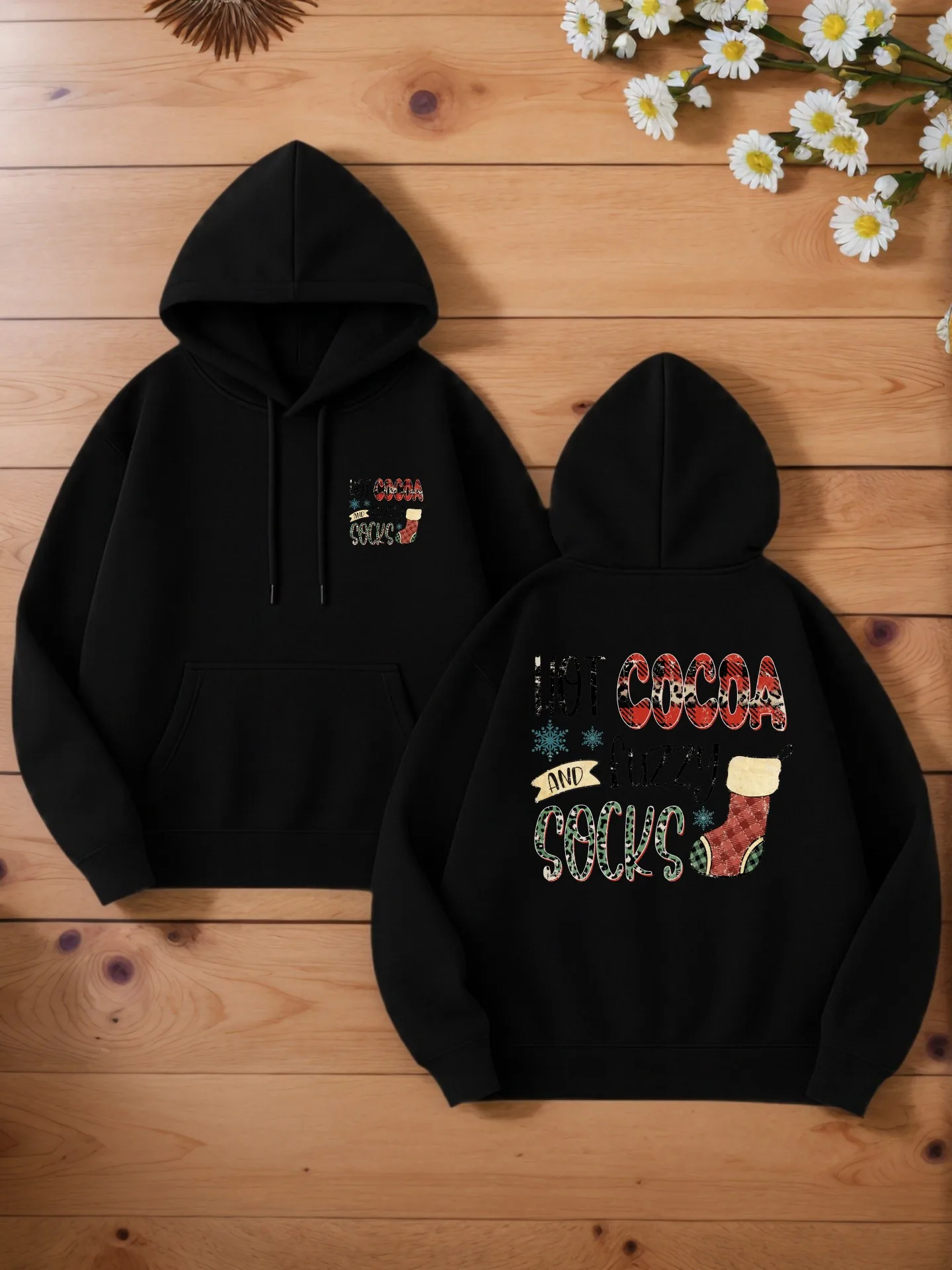 هوديي جرافيك للرجال، بلوفر بغطاء للرأس مطبوع عليه حروف للرجال، طراز كاجوال، مبطن بالصوف، لملابس الخريف #1