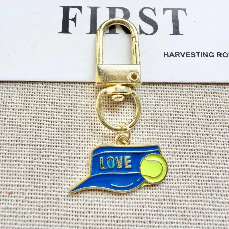 Mini-Schlüsselanhänger Tennis-Partygeschenke Tennisball-Schlüsselring Tennistaschenanhänger Sport-Schlüsselanhänger für Jungen und Mädchen Schul- und Karnevalsbelohnung – Detail 5