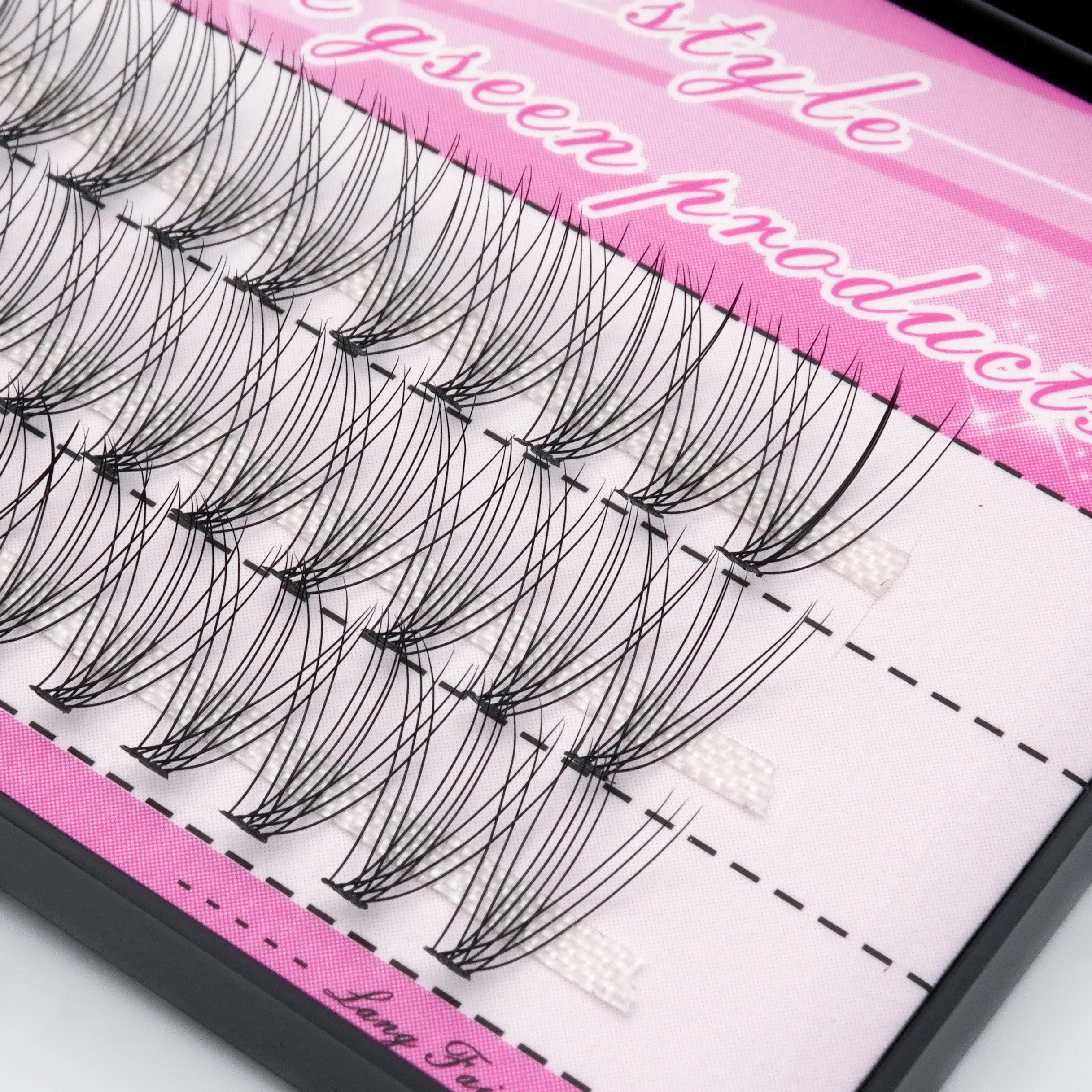 Anlinnet  Individual Eyelash Extensions, 1 Box Large Capacity, 60 Strands, 10D, 0.1mm Thick, Real Mink Strip, Natural Style