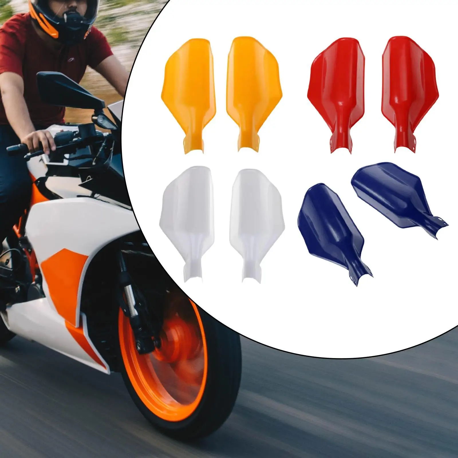 

2x Motorcycle Hand Guards Windproof Replace Dirt Bike Brake Clutch Lever