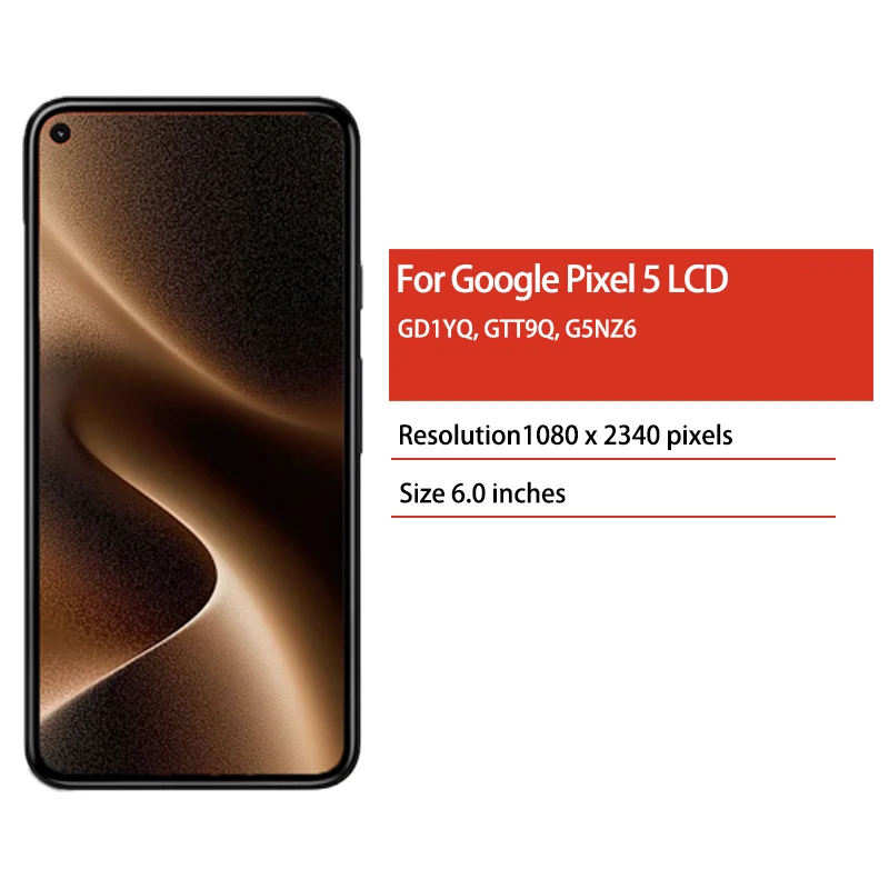 TFT Pixel5 Display Screen With Frame For Google Pixel 5 LCD GD1YQ