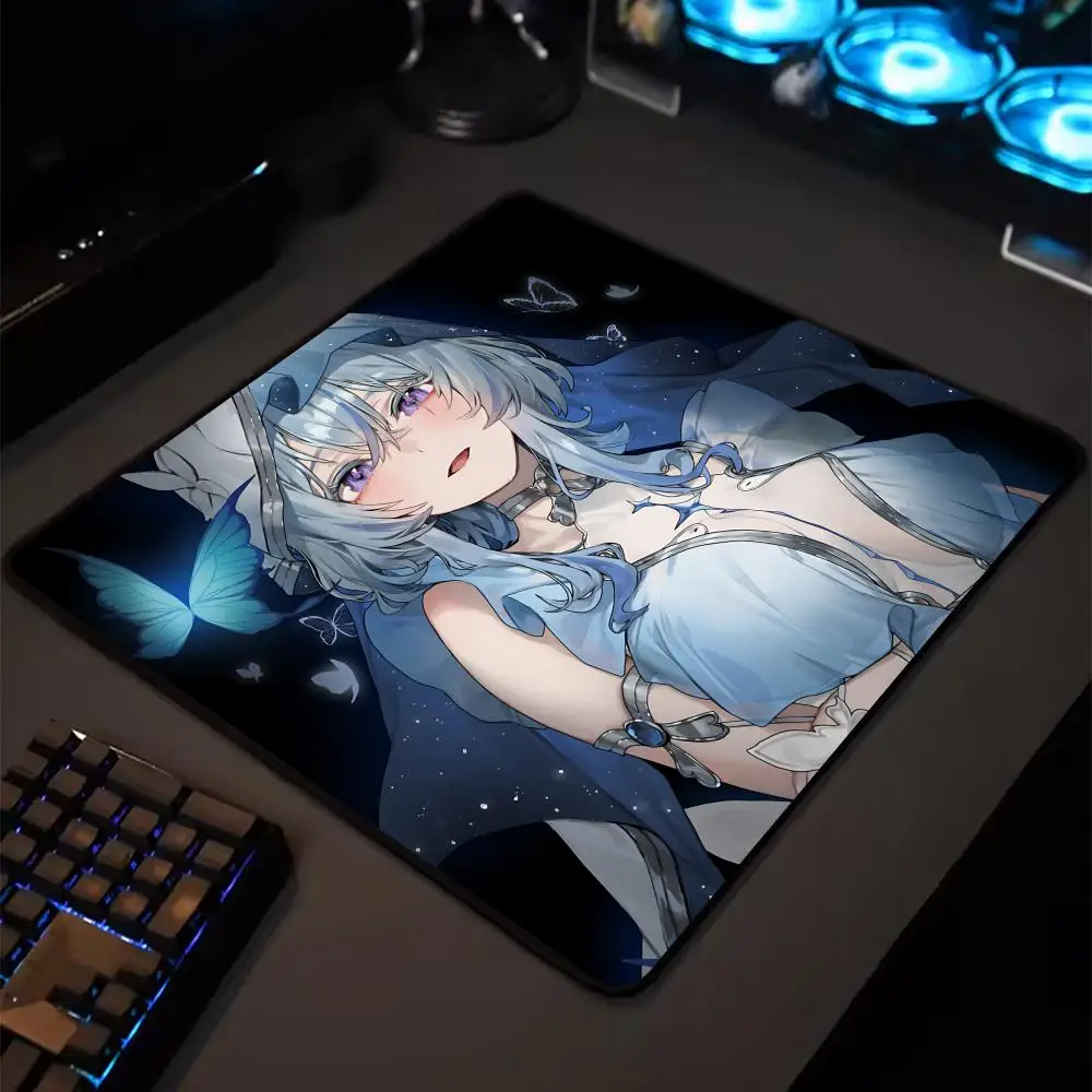 Alfombrilla de ratón Wuthering Waves THE SHOREKEEPER, alfombrilla de ratón pequeña de goma de dibujos animados, ordenador de escritorio, teclado de oficina, juego Genshin e-sports