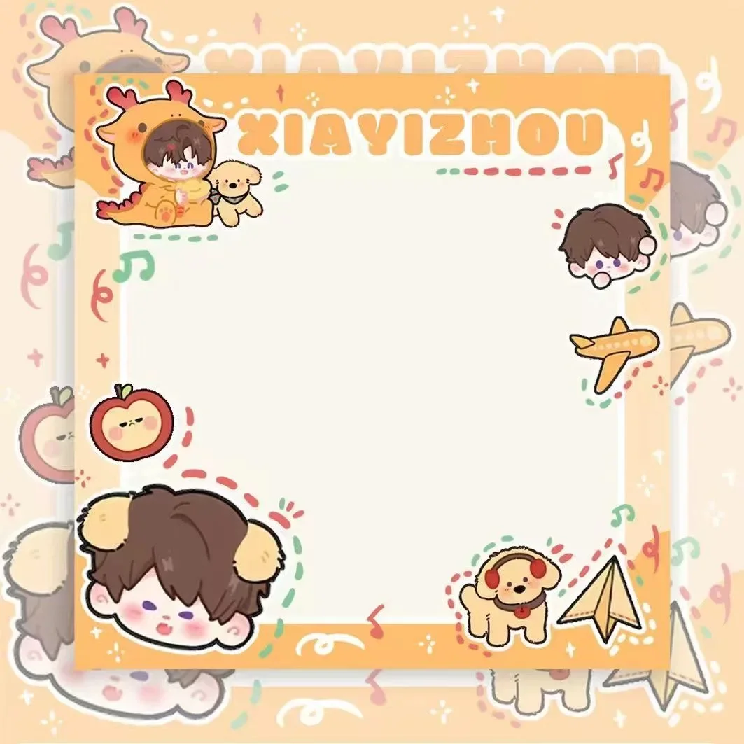 4 шт., блокнот в стиле аниме «Любовь и глубокое пространство Силус», липкие заметки, милые канцелярские этикетки, блокнот, планировщик, наклейка, школьные принадлежности, подарок