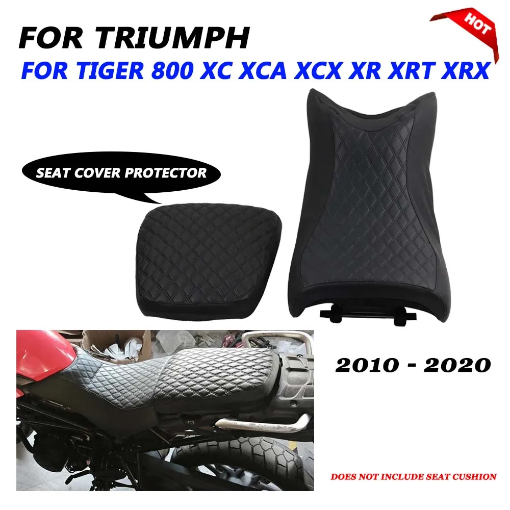 Motorcycle Leather Seat Cushion Cover Protection Pad Case For Triumph Tiger 800 XC XCA XCX XR XRT XRX 2010 - 2020 Accessories