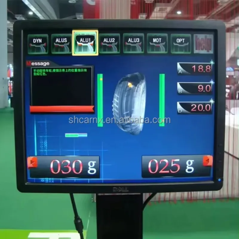 حار بيع موازنة العجلات الأوتوماتيكية 90ES مع آلة LCD باعث الليزر 28 بوصة موازن الإطارات #6