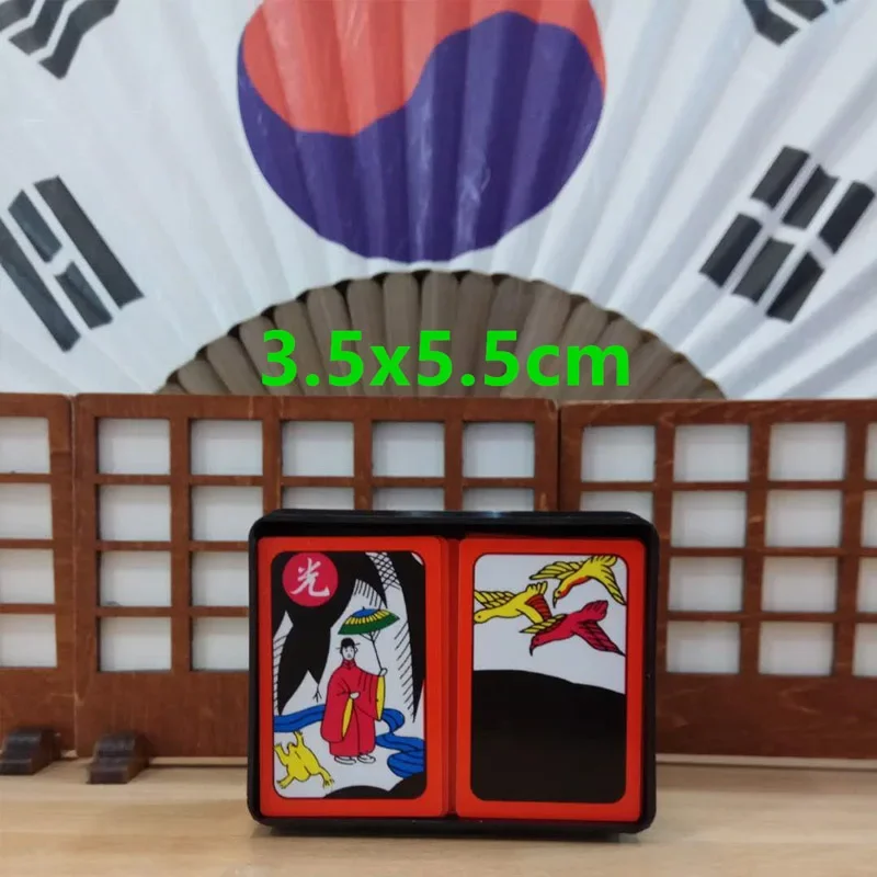 Korean version Hanafuda Folk Custom Card Games Summer Wars Flower Solitaire Games Plastic Cards Table Games Children\'s Gifts