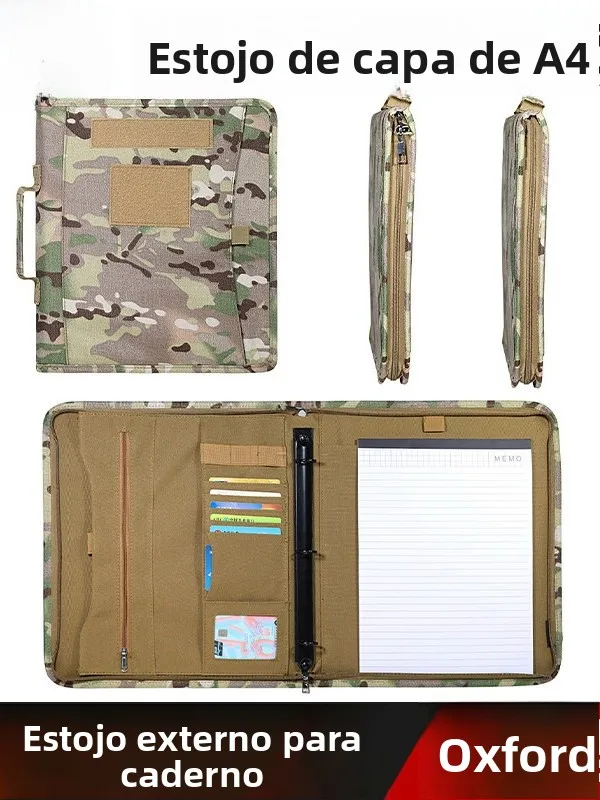 tactical-a4-oxford-cloth-notebook-cover-outdoor-military-fan-supplies-waterproof-diary-book-jacket-loose-leaf-book-cover