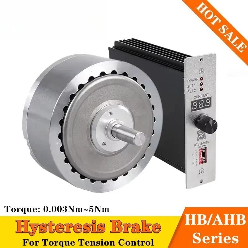 Single Double Shaft Electromagnetic Hysteresis Brake Clutch Torque Tension Simulating Load Test Motor Controller Electromagnetic