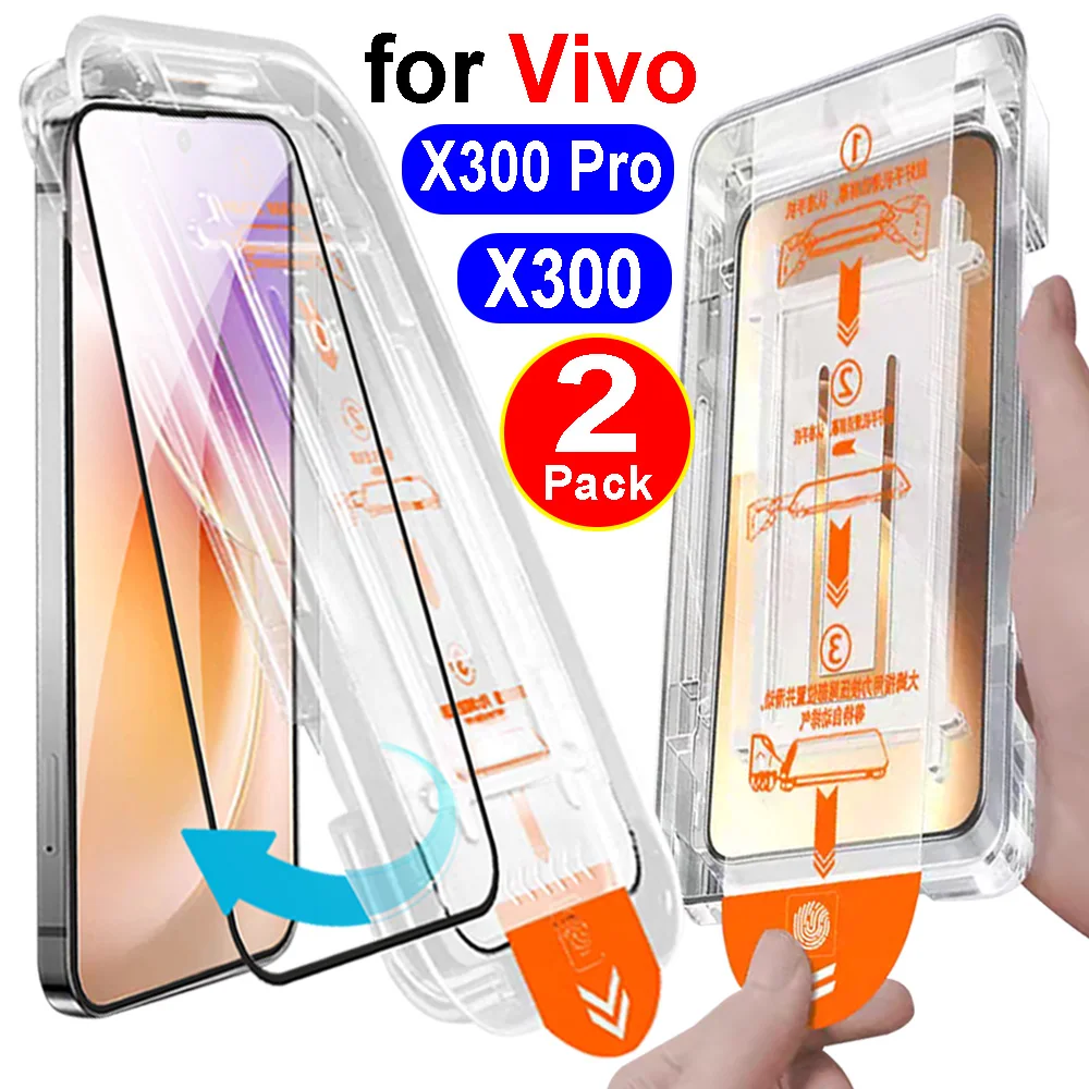 

Easy To Install 9H Tempered Glass Screen Protector for Vivo X300 Pro Anti-scratch Dust Free Glass Protective Films for Vivo X300
