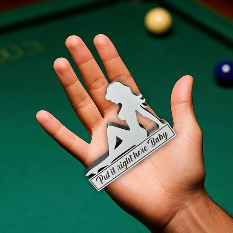 Indicatore tascabile a 8 palline Divertente decorazione per tavolo da biliardo in legno Segno Indicatore per palline da golf Mini biliardo Accessori per giochi Gag Regali