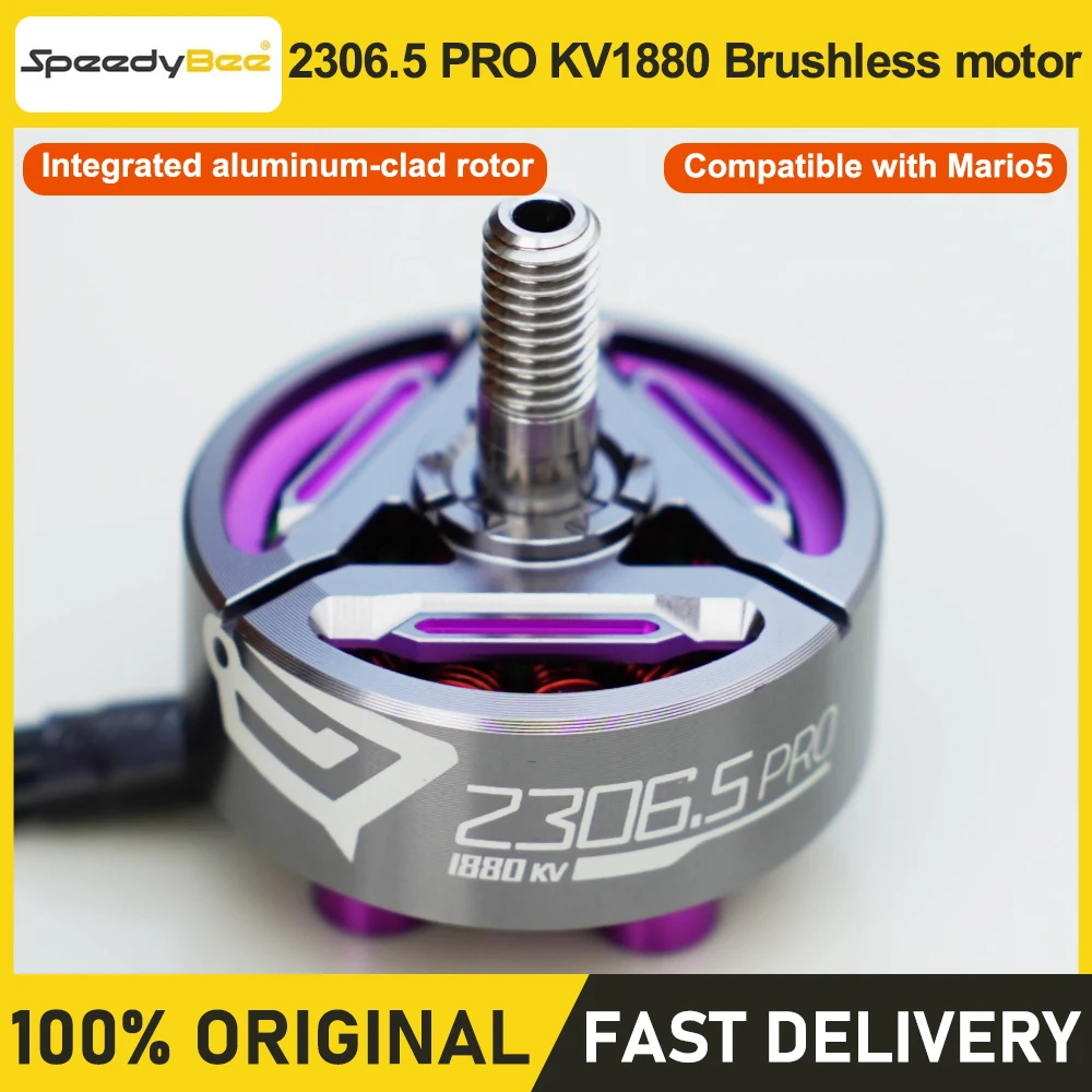 

SpeedyBee 2306.5 PRO 1880KV Motor For Mario5 5 Inch FPV Drone Brushless RC Racing Freestyle Motor