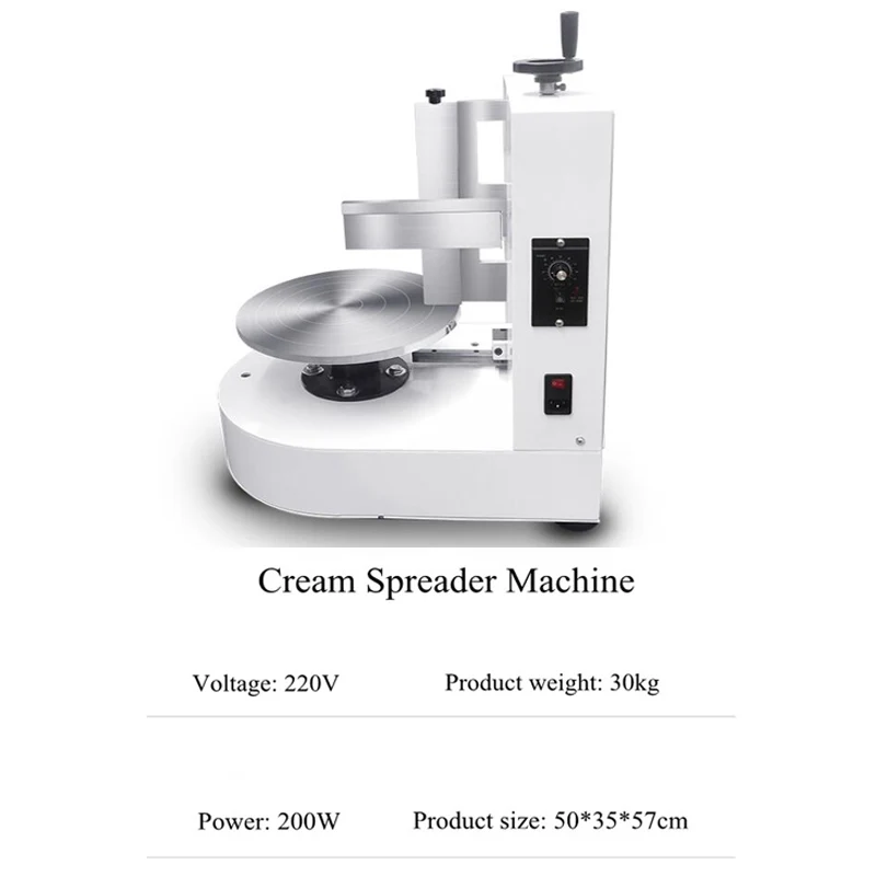 Best Selling Birthday Party Big Round Cake Spreading Coating Commercial Cake Decorating Machine