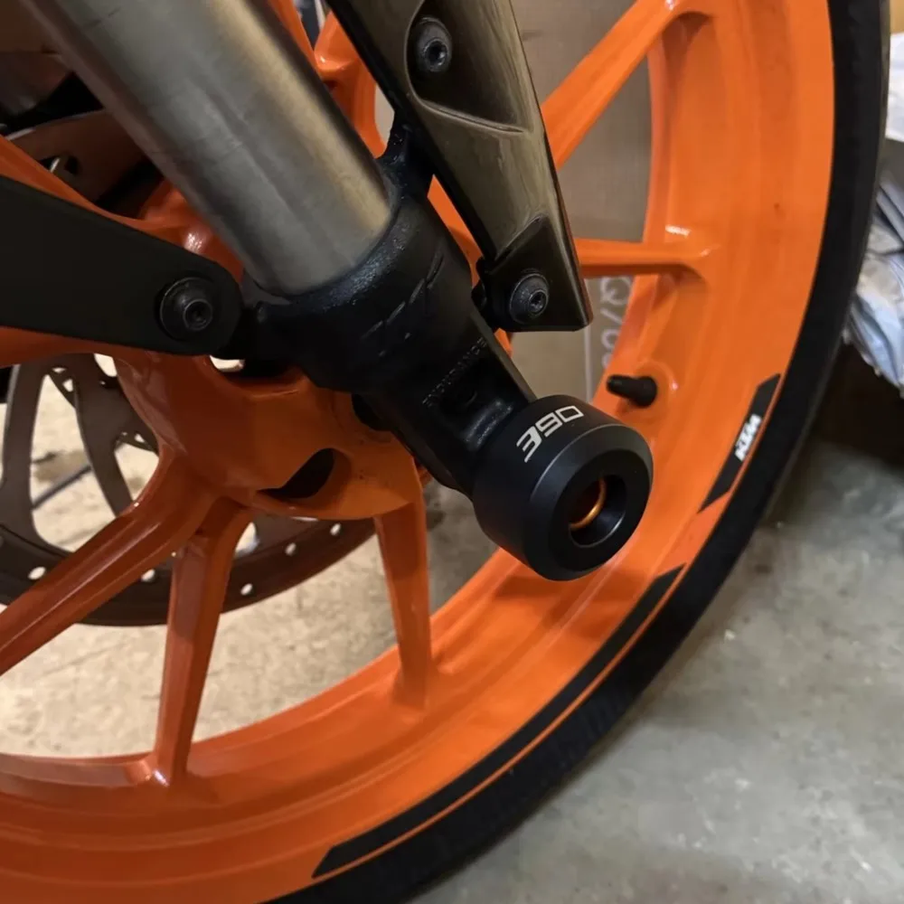 CNC Motorcycle Front Rear Fork Wheel Frame Slider Crash Protector Pads For DUKE/RC 125 200 250 390 DUKE125 200 DUKE250 DUKE390
