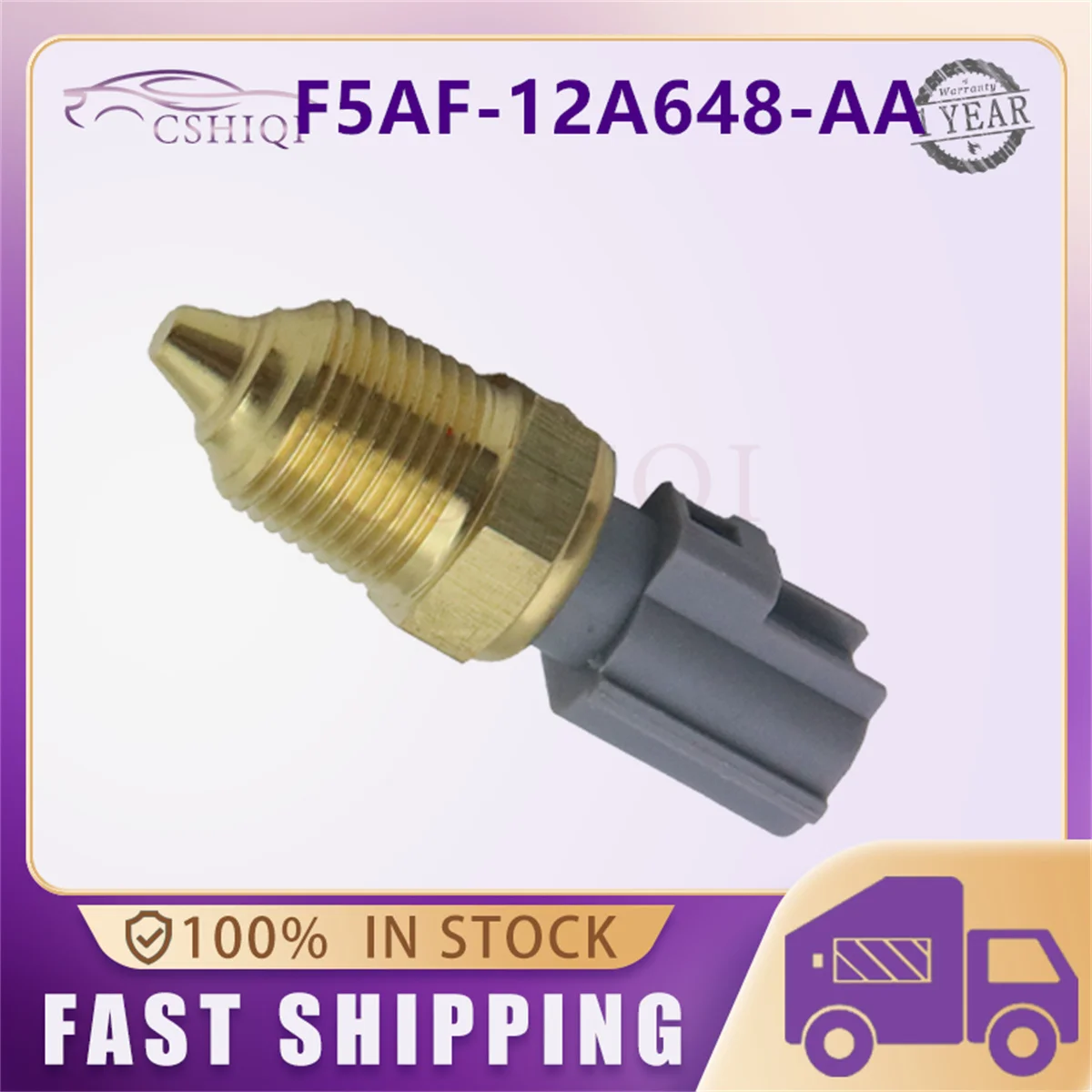 F5AF-12A648-AA Coolant Temperature Sensor For Ford F150 250 350 450 550 Lincoln Mazda B2300 Mercury F5AF-12A648-AB F65Z-10884-AA