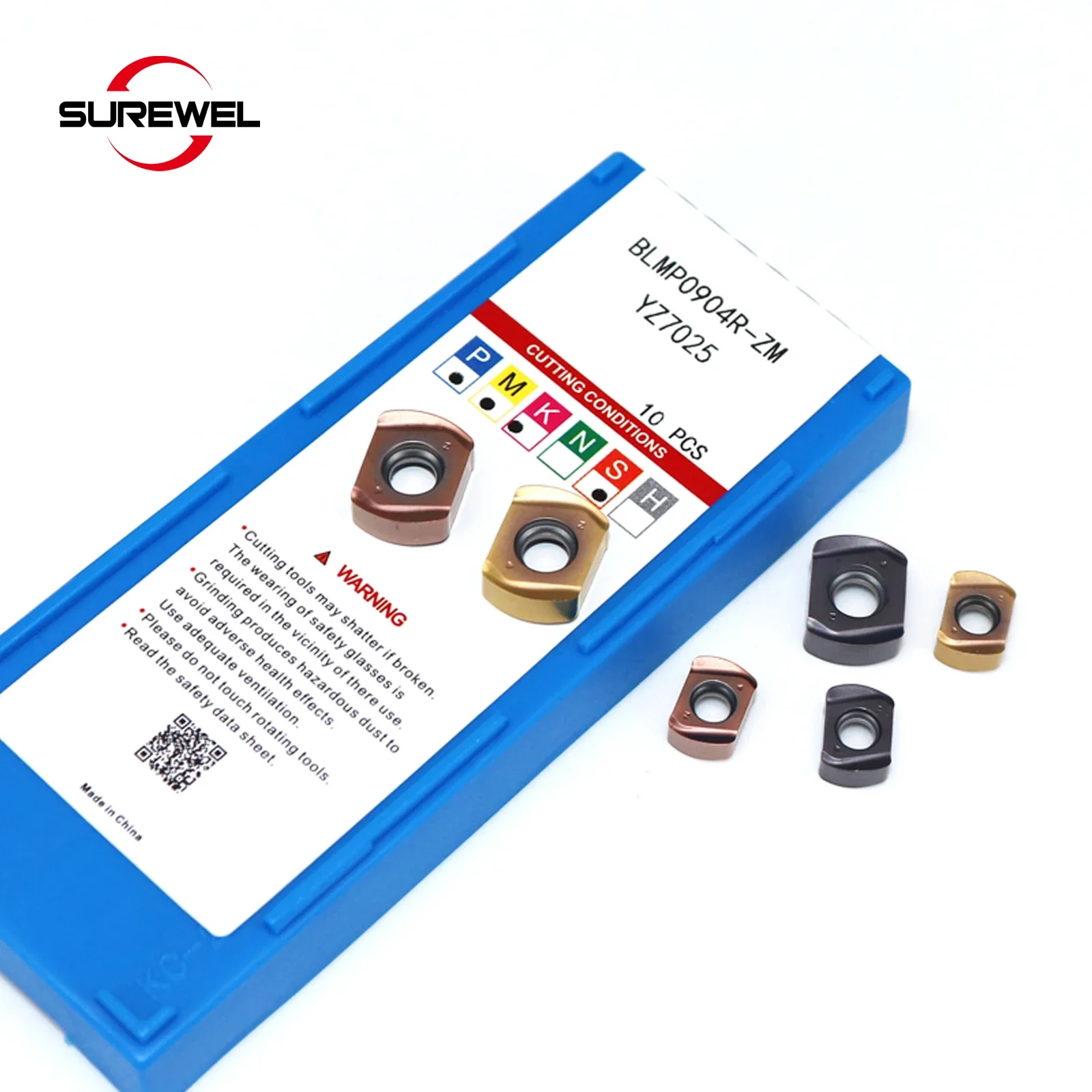 BLMP0603R BLMP0904R-Wendeschneidplatten-Doppelfräser Hartmetall Hi-Feed zum Fräsen von Wendeschneidplatten Gewindekopf TEBL06 Edelstahlguss