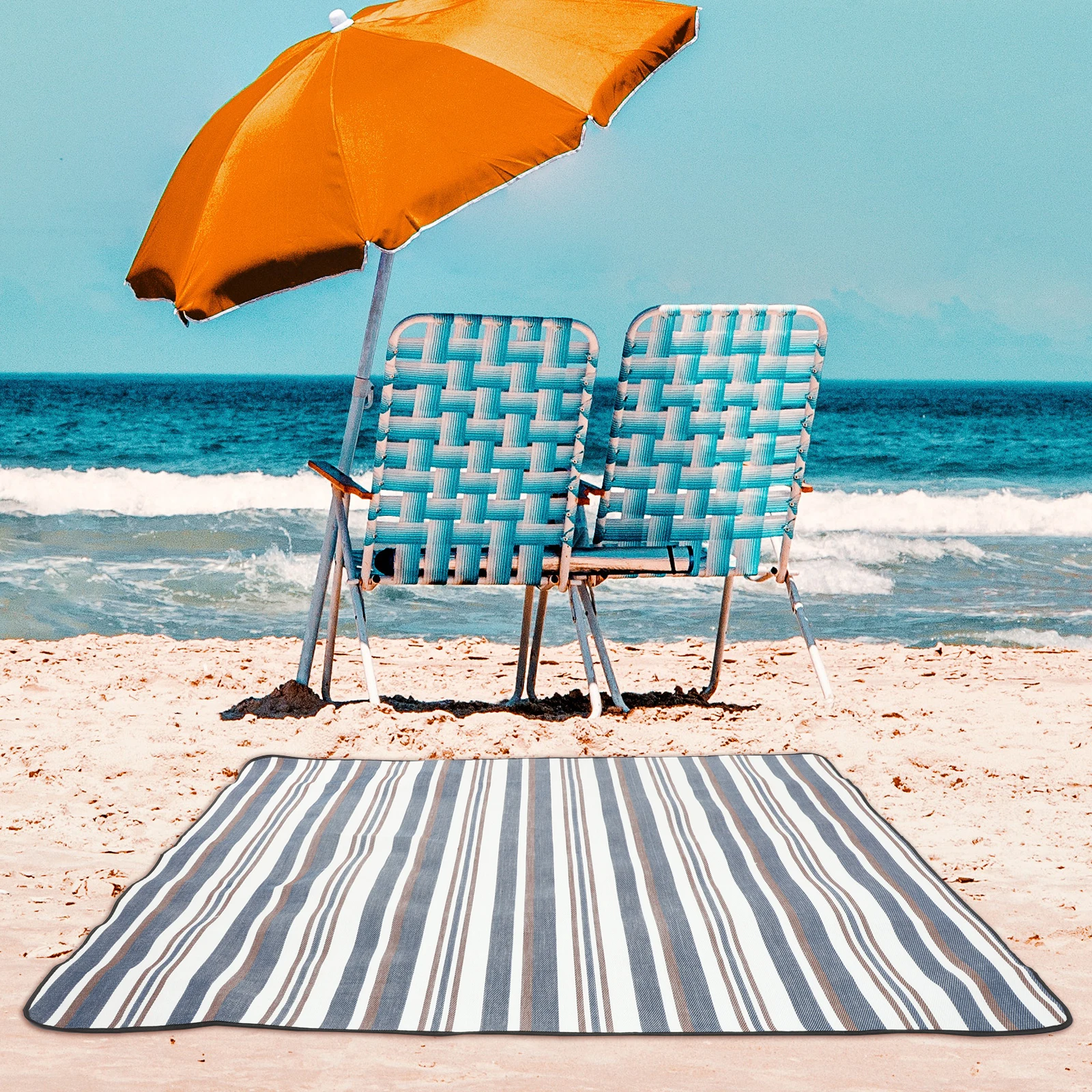 

Picnic Mat Convenient Blanket Blankets Camping Travel with Carry Strap Carrying Baby