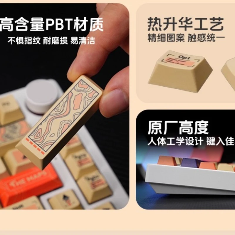 Breakthrough Time Theme Keycap Anime Pbt Cherry Profile Keycaps Customized 140 keys Key Caps for wooting Mechanical Keyboard