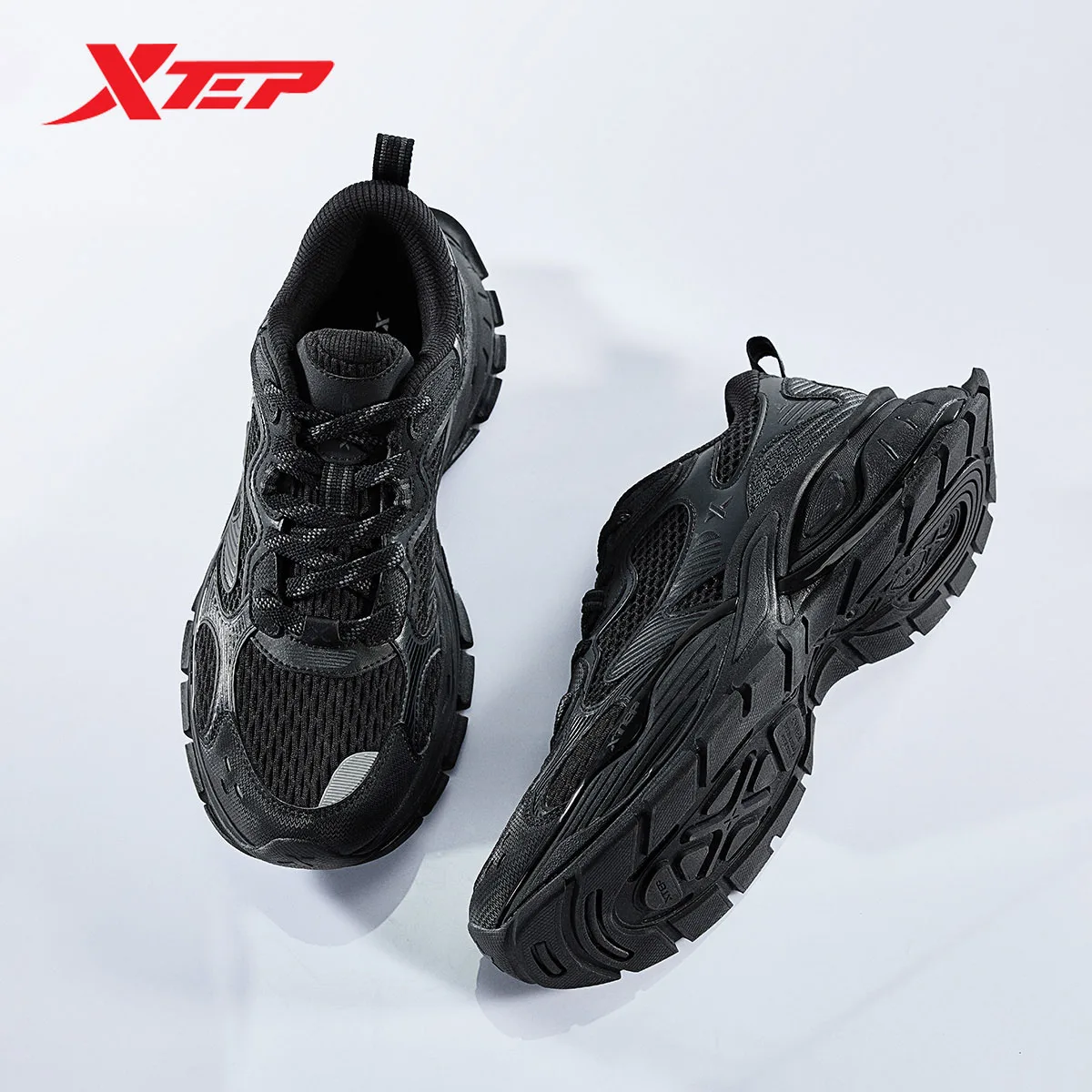 Xtep Basque Casual Shoes For Men 2024 Winter Comfortable Casual Shoes  Breathable Sneakers 876419320010