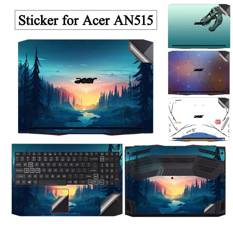 

Pre-Cut Vinyl Printed Decal Sticker Film for 2022 Acer Nitro 5 Gaming Notebook AN515 58 57 56 55 54 53 52 51 45 44 42 AN517