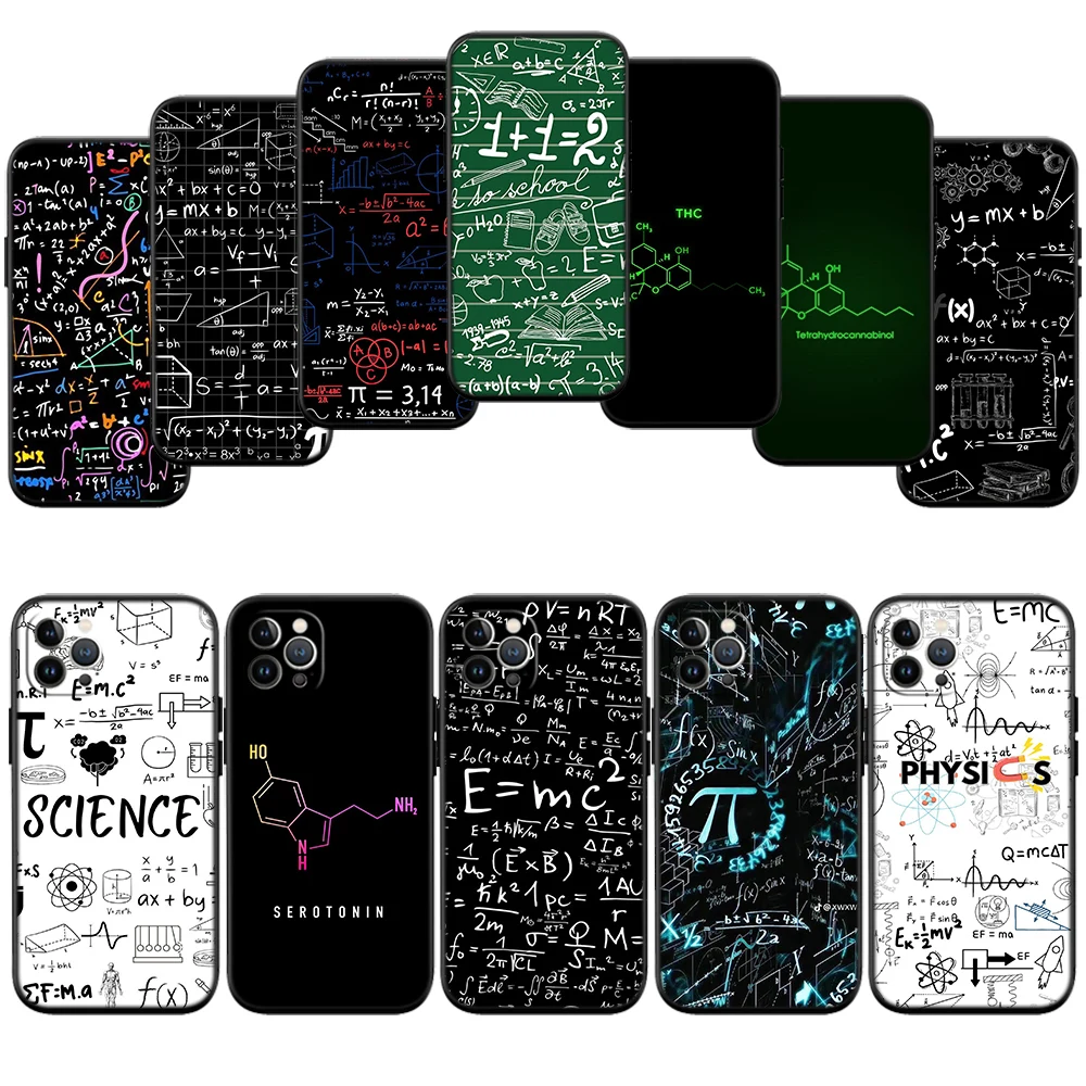 FR15 Chemical Maths Equation Formula Phone Case for Samsung Galaxy A11 A12 A13 A15 A52S A53 A55 A56 A70 A71 A72 A73 F06 F16 F56