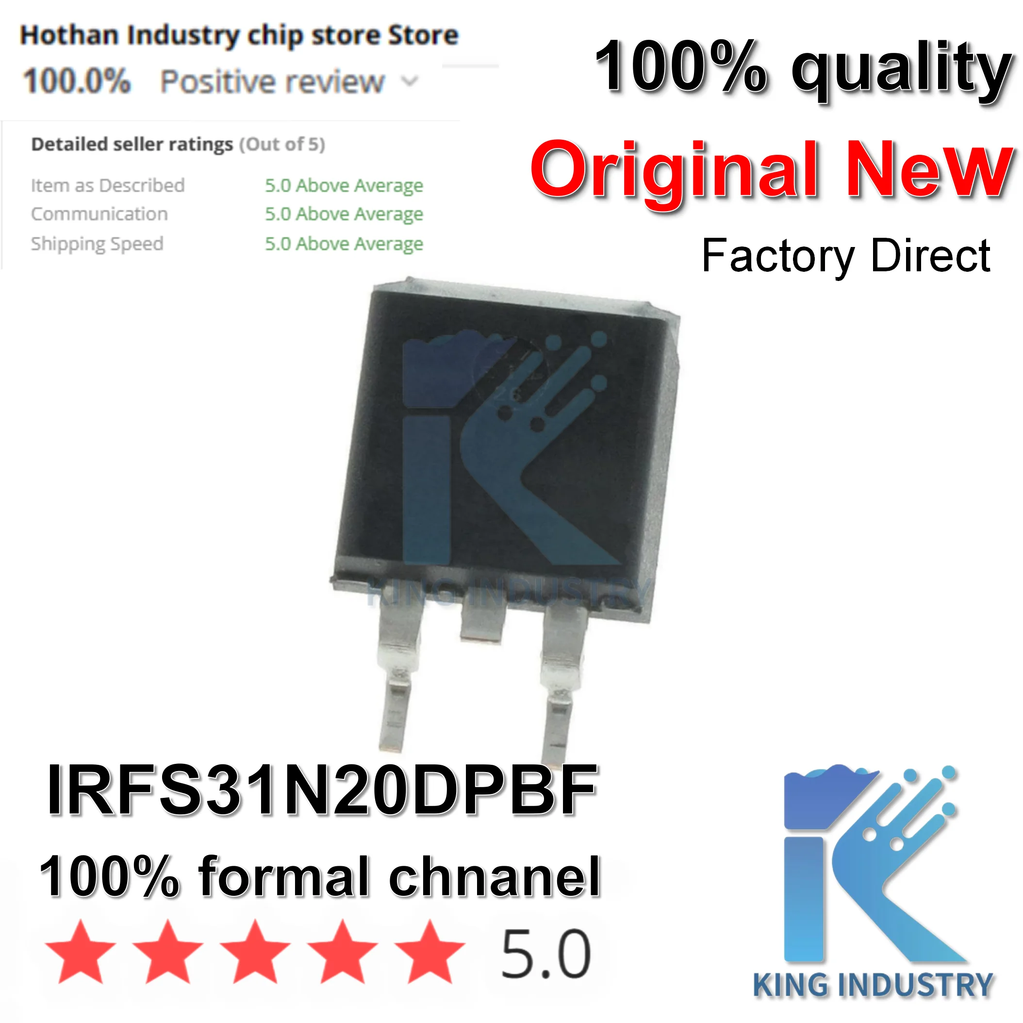 （1-10PCS）100% NEW IRFS31N20DPBF