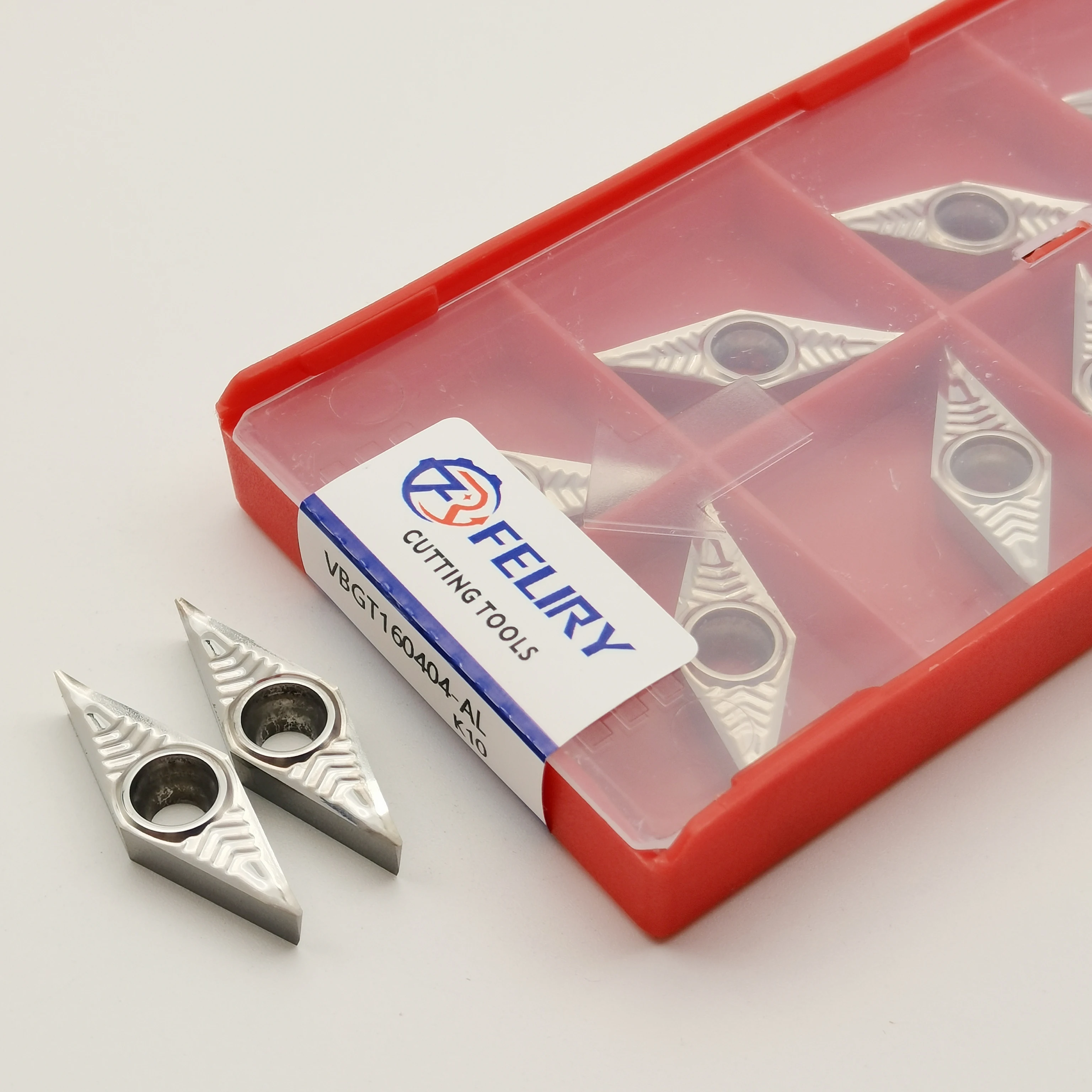 

10PCS High-quality hard alloy cutting tools VBGT160402 VBGT160404 VBGT160408-AL K10 can process all-aluminum and all-copper VBGT