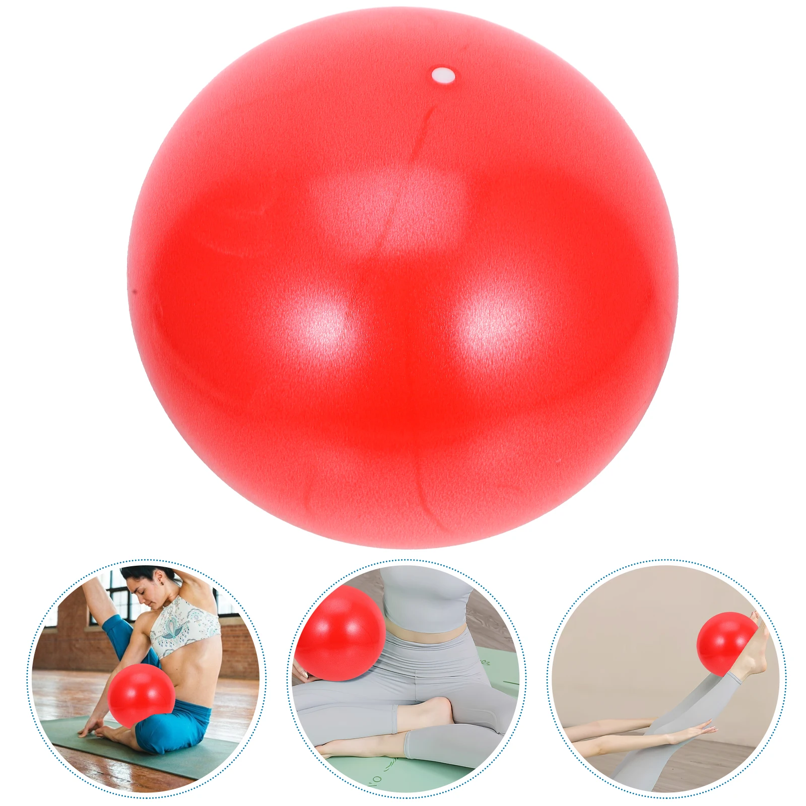 

2pcs Ball PVC Yoga Balance Training Soft Exercise Tool Red Large Size for Home Gym Fitness Workout Equipment
