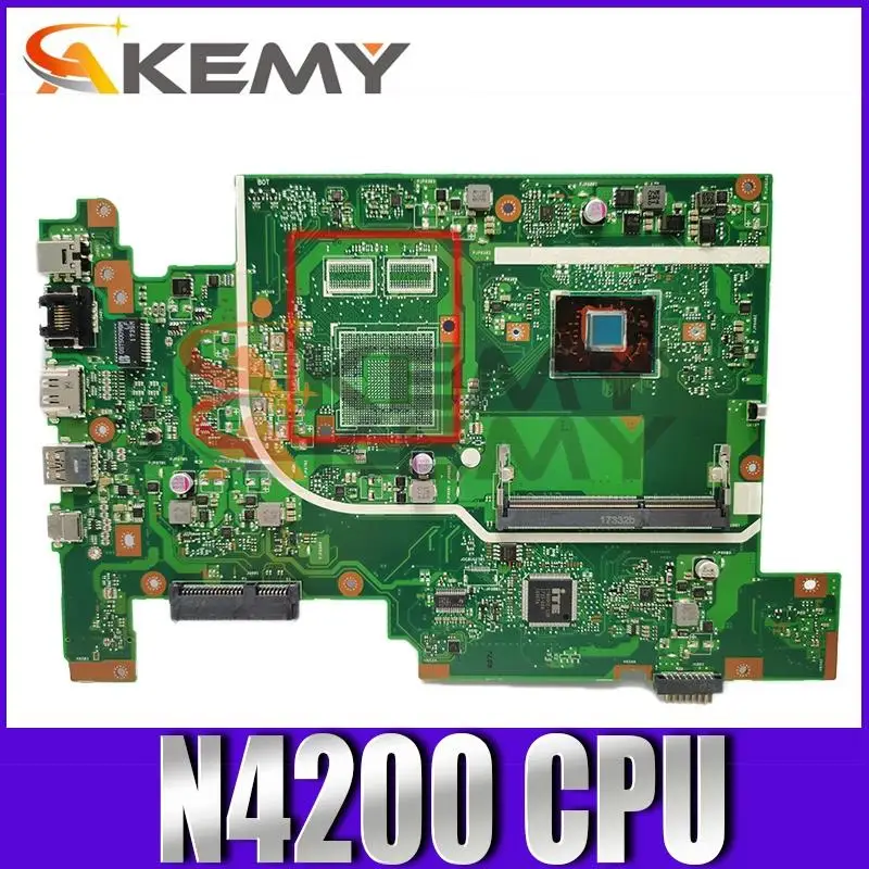 

Akemy For ASUS Vivobook 17 X705MA X705M Laotop Mainboard X705MA Motherboard N4200 CPU Tested free shipping