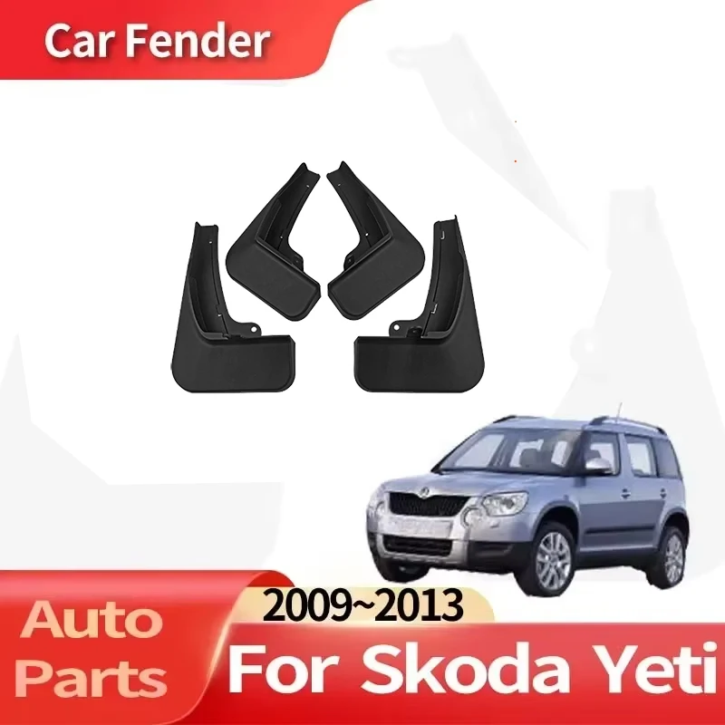 

Auto Accessories For Skoda Yeti 2009~2013 Fender Lining Car Fender Anti-sand Splash Mud Guard Skin Punch-free Installation Tools