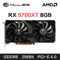 MLLSE AMD RX 5700 XT 8GB Gaming Graphics Card GDDR6 256Bit PCI-E 4.0 x 16 6 + 8Pin radoon GPU Rx 5700XT Game Video Card
