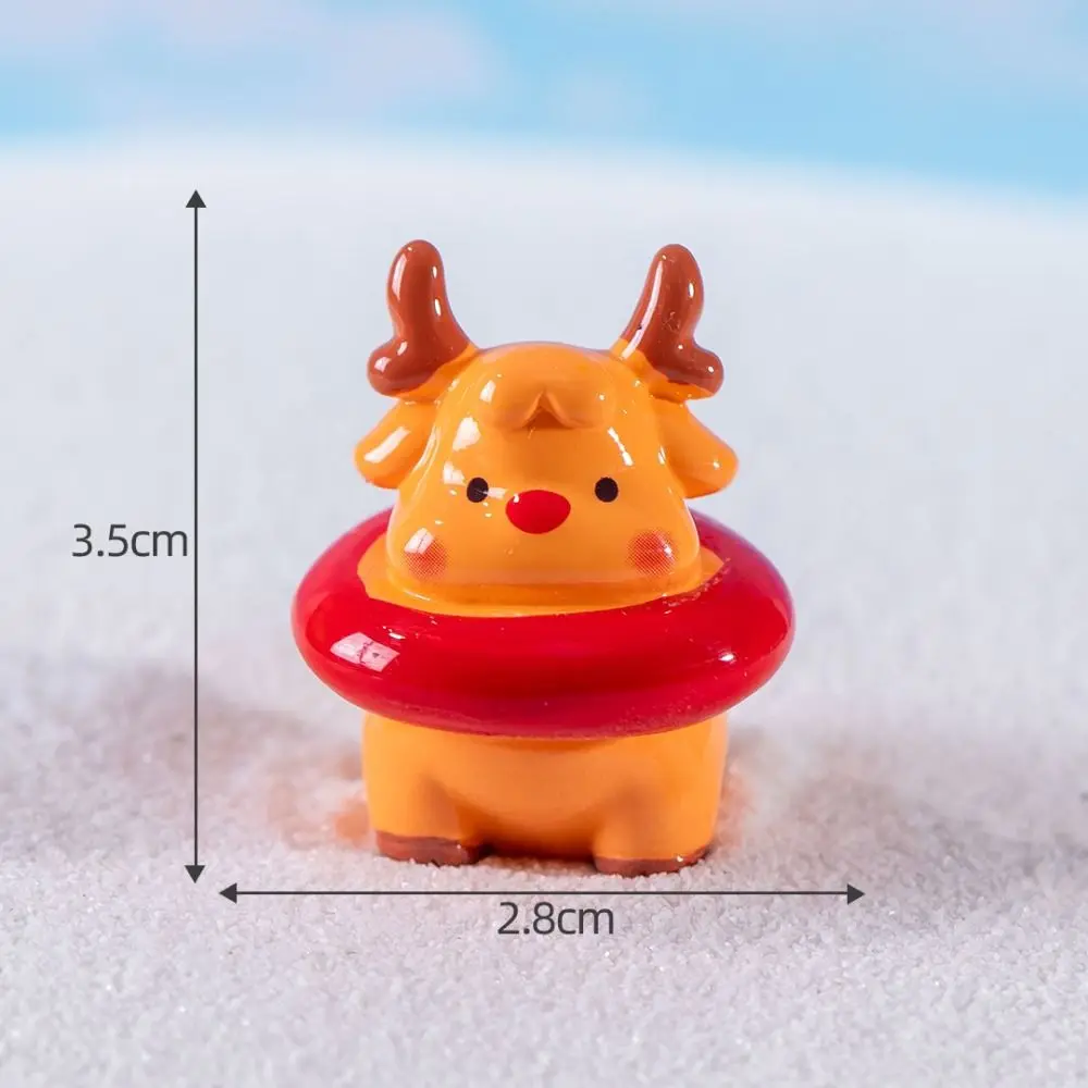 

Cartoon Bonsai Decor Micro Landscape Resin Mini Christmas Miniature Snow Scene DIY Santa Claus Figurines Outdoor Yard
