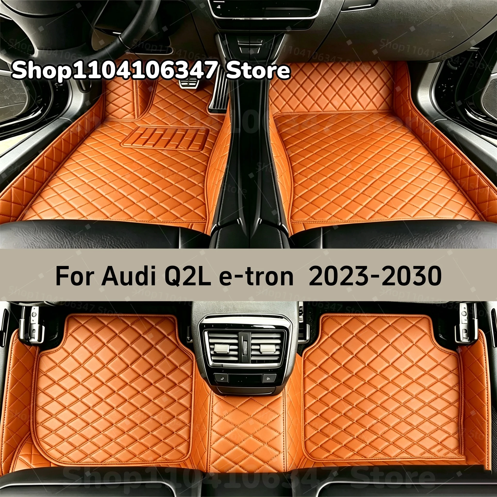 Car Floor Mats Fit For Audi Q2L e-tron 2023 2024 2025 2026 2027 2028 2029 2030 Custom Car Mat Auto Mats Carpets