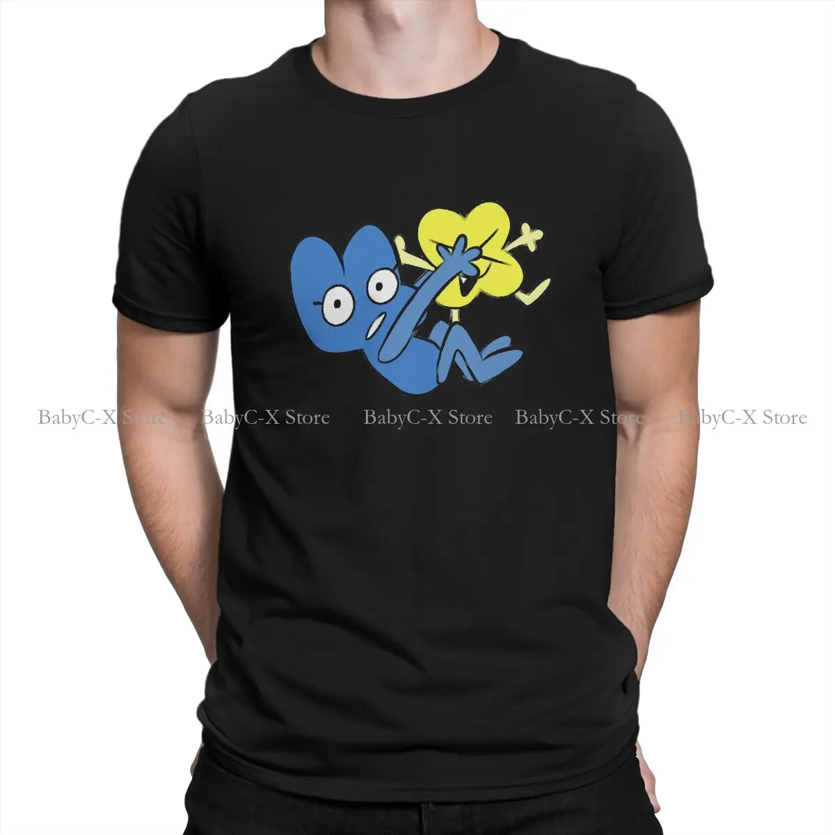 Bitwa o Dream Island BFDI 4 i X koszulka poliestrowa dla mężczyzn cztery i X delikatne, na lato bluzy T Shirt nowość nowy projekt