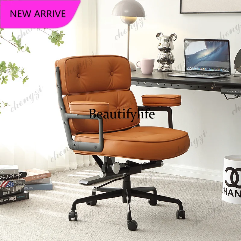 CC  Computer Backrest Chair Office Comfortable Lifting Swivel Recliner Chair Portable Boss Rolling Silla De Escritorio
