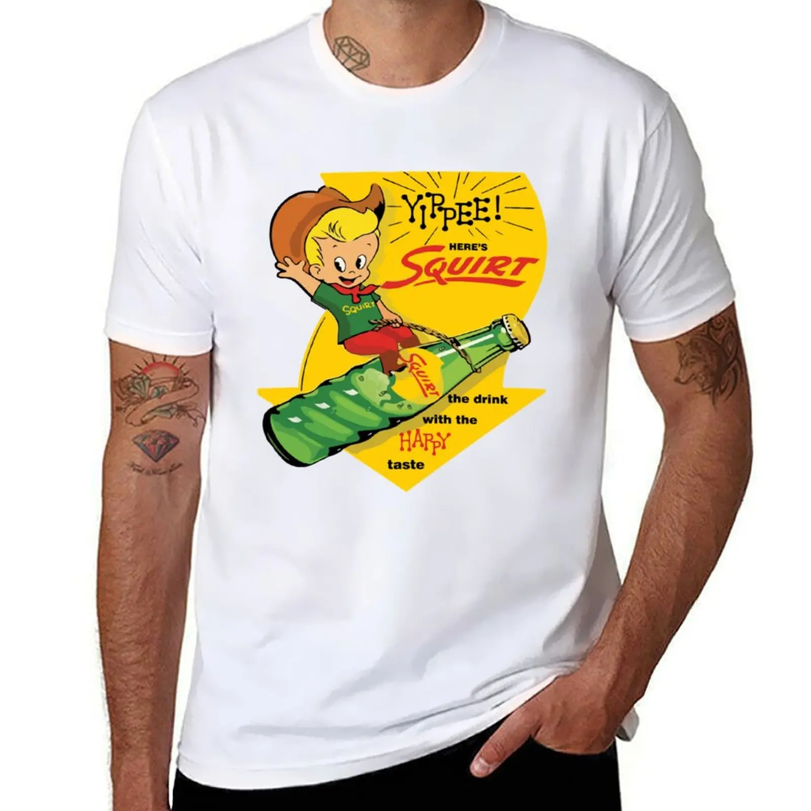 

yippee squirt happy T-Shirt man t shirt cotton man tshirt T-Shirt