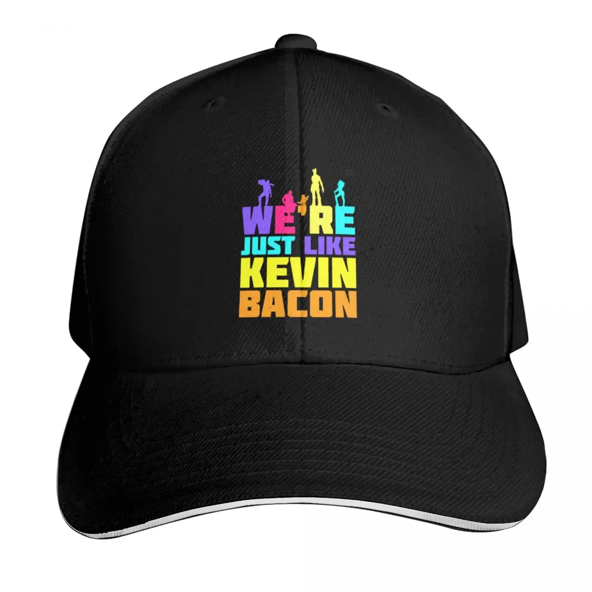We_re Just Like Kevin Bacon Baseball Cap Streetwear Hip Hop Trendy Vintage Retro Embroidered Lightweight Packable