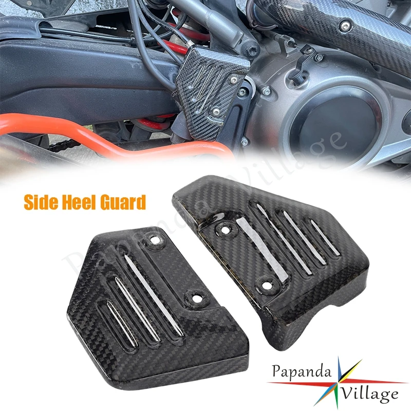 

For Harley Pan America 1250 Special RA1250S RA1250 2021-2024 Motorcycle Left&Right Engine Side Carbon Fiber Heel Guard Protector