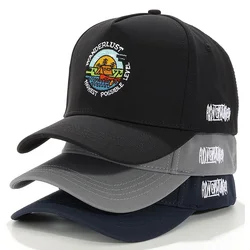 Summer High Top Big Head Baseball Cap Men's  Lengthened Widened Brim Women Sports Running Trucker Hat Sun Hat Cartoon Women