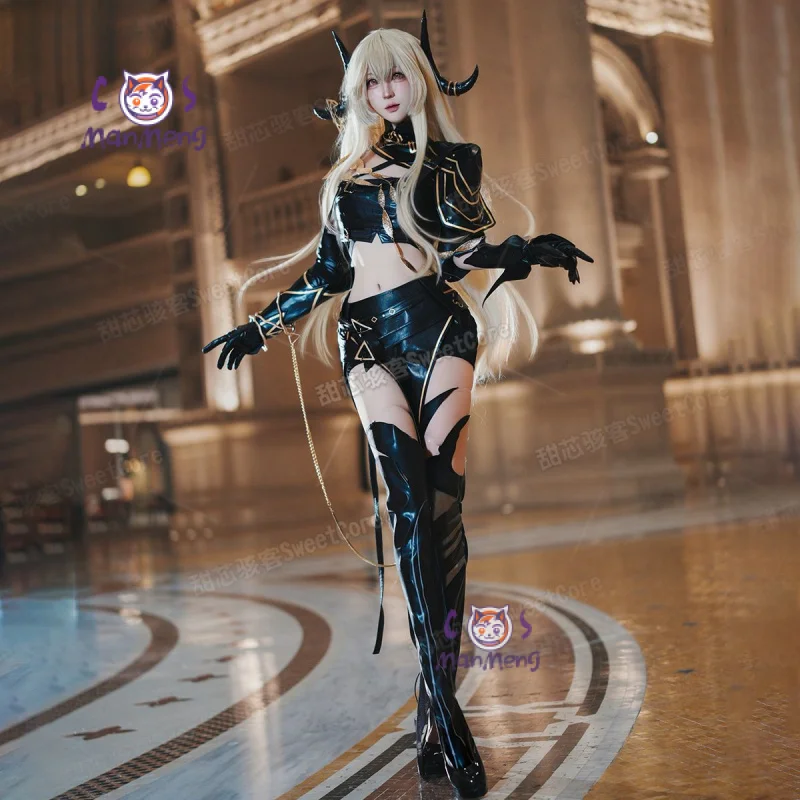 

Костюм для косплея Game Path to Nowhere Sin, высококачественные кожаные топы, шорты, плащи, перчатки, головные уборы, носки, реквизит, униформа на Хэллоуин