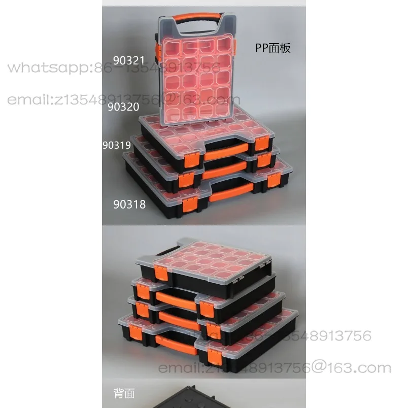 Portable parts box Component box can be taken out of the toolbox in separate compartments