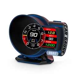 Universal F8 OBD GPS Liquid Crystal Multifunctional Instrument Display Speedometer Pressure Water Temp Vehicle Turbine Meter