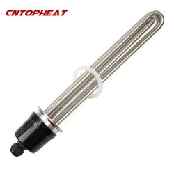 240V 4500W ULWD Water Heating Element 2 Tri-clamp(OD64) Stainless Steel 304 Electric Tubular Heater for Brewing