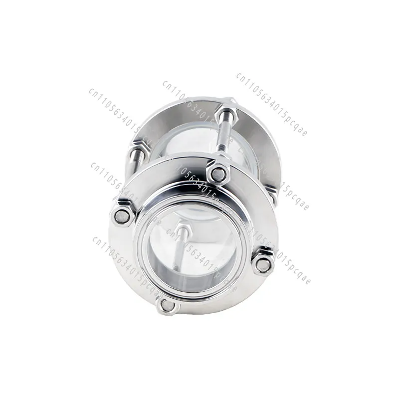 Quick-loading Glass Pipe Sight Glass Sanitary Grade 316 Clamp Type Straight-through Quick-contact Cup with Protective Cover
