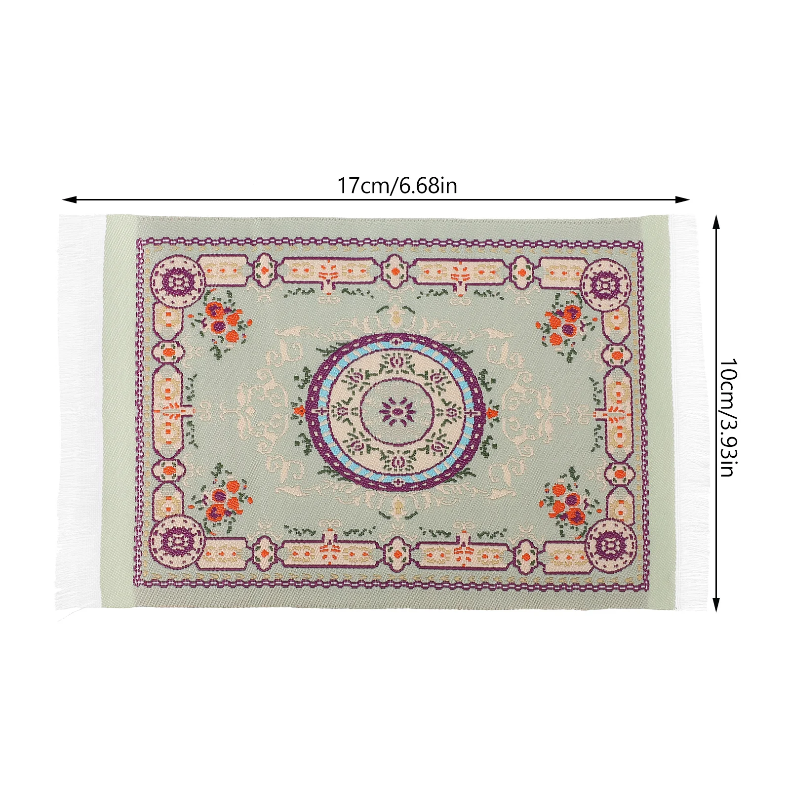 미니 러그 모델 빈티지 패턴 카펫 가구 미니 카펫 인형 집 카펫 바닥 미니어처 러그 미니 빈티지 러그