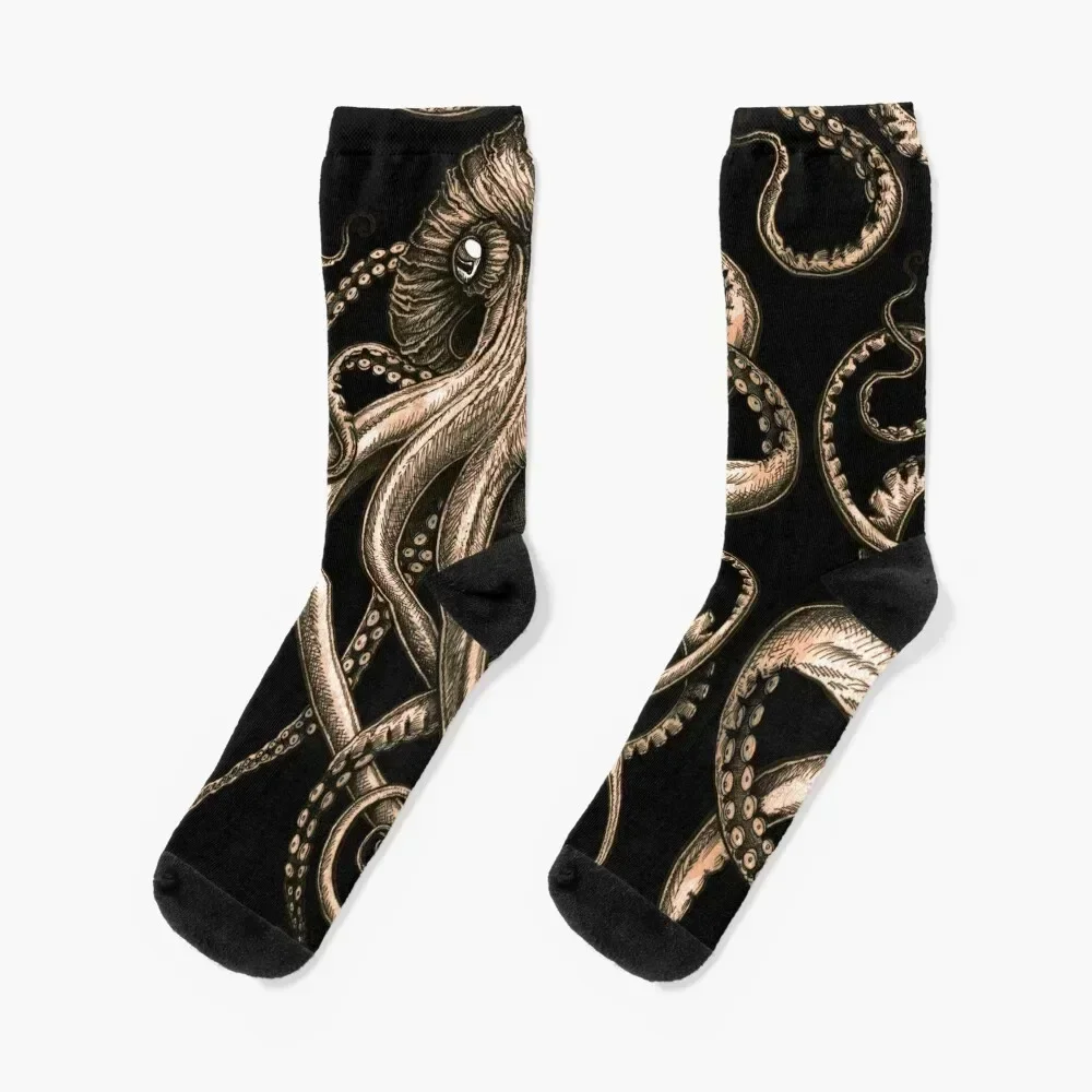 

Bronze Kraken Socks funny gift ankle designer brand Women's Socks Men's gym short man Socks Woman Men's