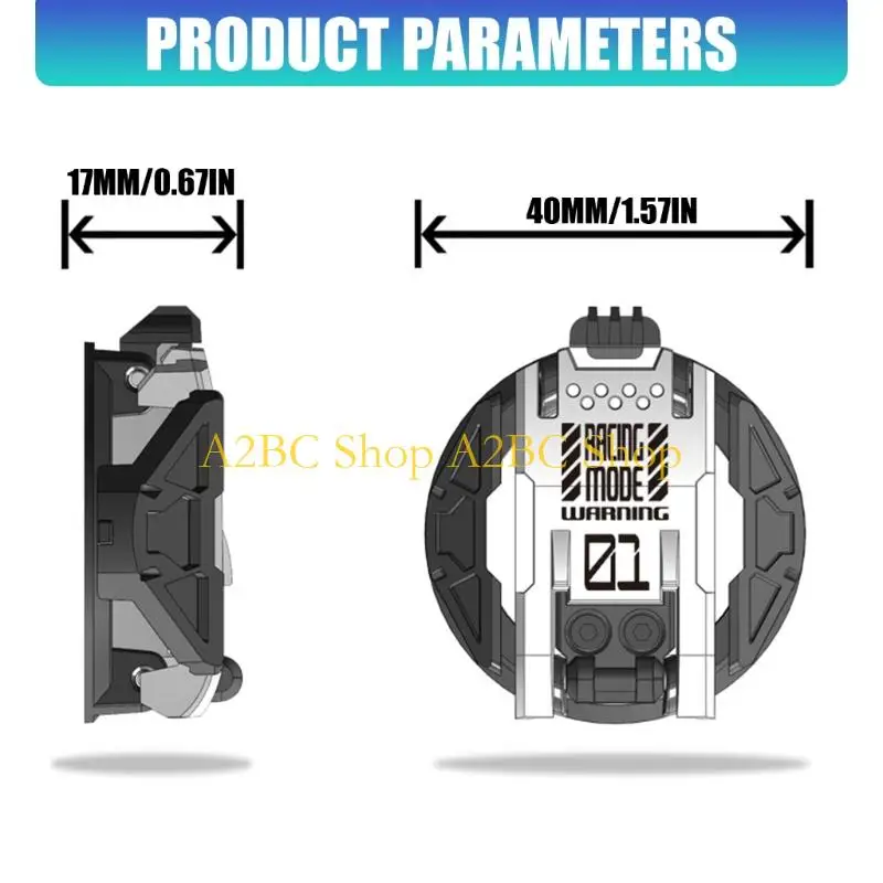 A2BC Automotive Push Start Protective Cover Metal Construction Shockproof Design for Most Car SUV Truck view 6