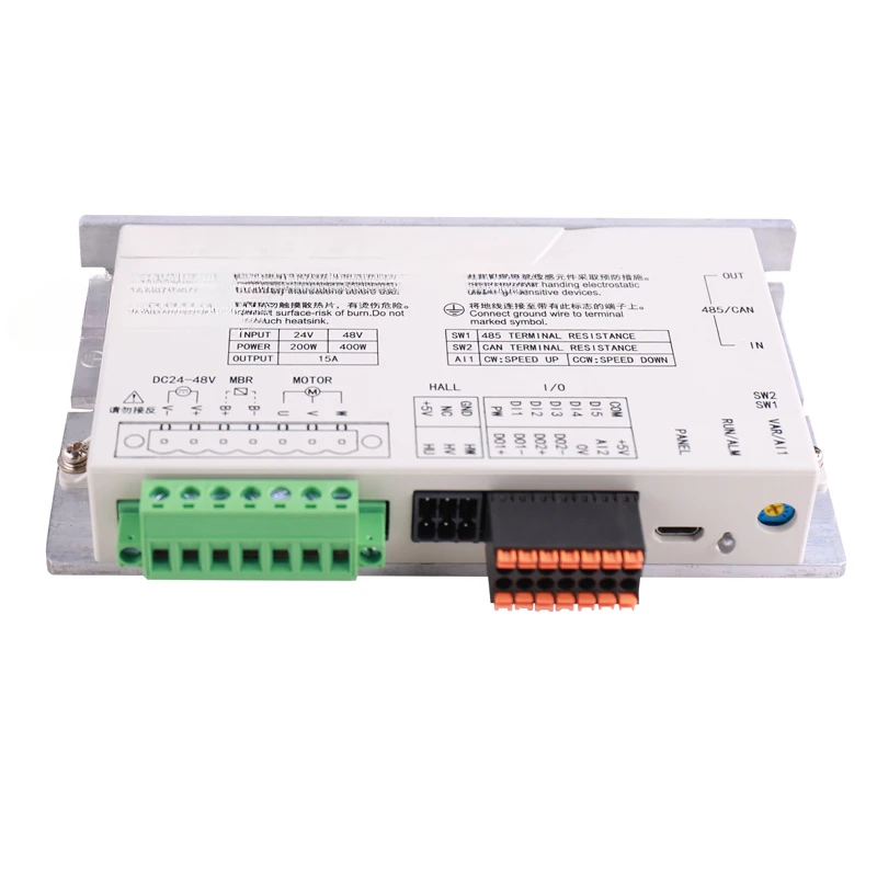 

24V/48V 200W400W Brushless Driver 485/CAN Communication ZDRV. C30-400L-BCR