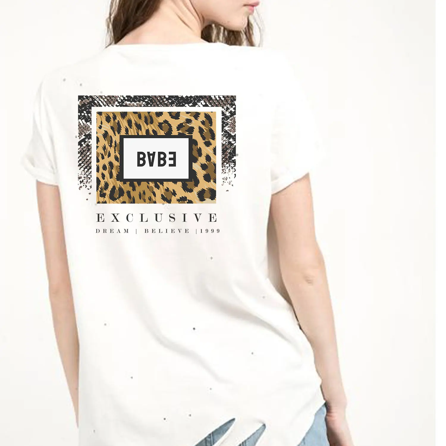 Animals Leopard prints Applique on Clothes Patches for clothing Thermal transfer printing Thermal transfer printing