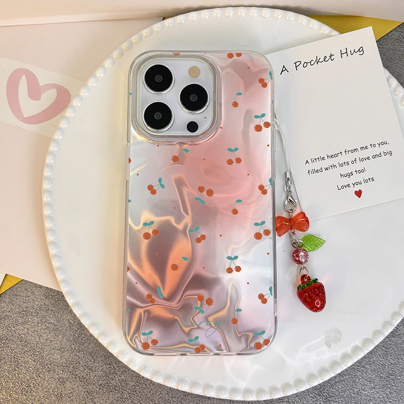 Strawberry Cherry Case For Honor X7C X9C X8B X9B X9A 200 90 Smart X8A X8 X7B X7A X6B X6A X5B X5 Plus 70 Magic 7 6 5 Lite Cover